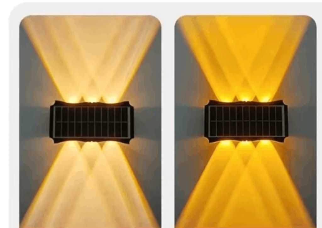 Applique solaire DOBLO éclairage décoratif double faisceau